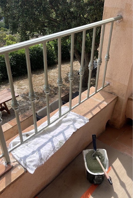 prix pour la restauration rambarde traitement ferraille sainte maxime 