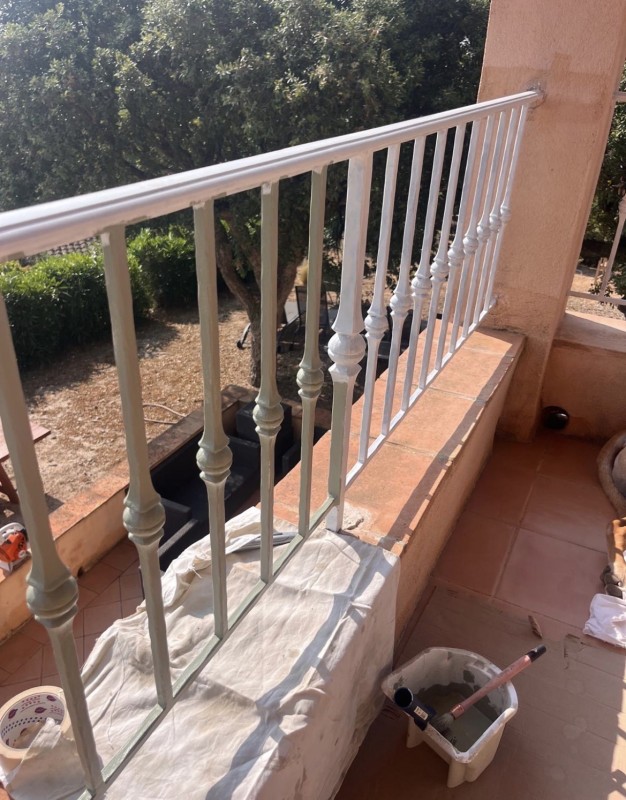 restauration rambarde ferraille rouille grimaud saint tropez var