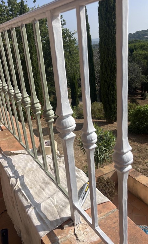 sablage et peinture rambarde sur sainte maxime var