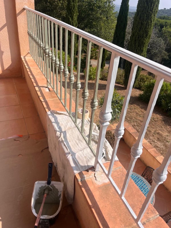 restauration rambarde usees terrasse sainte maxime var